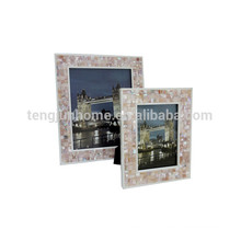 Pink Shell Handmade Photo Frames com borda branca